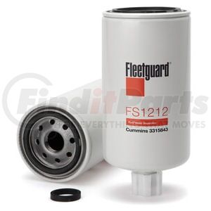 FS1212 by FLEETGUARD - Fuel/Water Separator, Spin-On