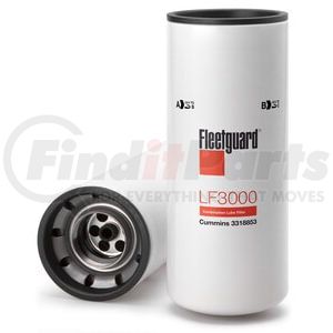 LF3000 by FLEETGUARD - Lube Filter, Spin-On