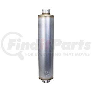 M085171 by DONALDSON - Exhaust Muffler - Steel, 40.00 in. Overall length, Round Style