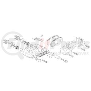 51830040 by SAF-HOLLAND - BRAKE CALIPER RH C/W BOLTS/PADS
