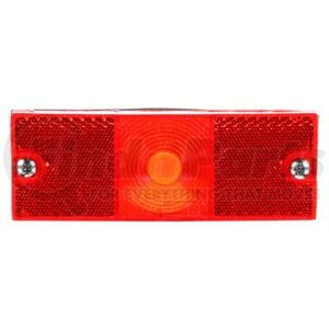 Truck-Lite 18300R Marker Light 18 Series, Incandescent, Red Rectangular, 1 Bulb, Marker Clearance Light, P2, 2 Screw,