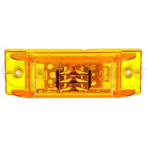 Truck-Lite 21075Y Marker Light 21 Series, LED, Yellow Rectangular, 8 Diode, Marker Clearance Light, PC, 2 Screw, Fit 'N
