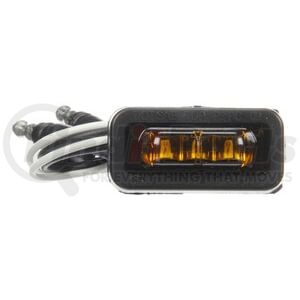 Truck-Lite 36115Y Marker Light 36 Series, Flex - Lite Rear Exit Wire, LED, Yellow Rectangular, 3 Diode, Marker Clearance