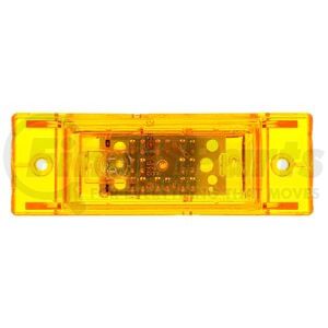 Truck-Lite 21275Y Marker Light 21 Series, LED, Yellow Rectangular, 8 Diode, Marker Clearance Light, PC, 2 Screw, Fit 'N
