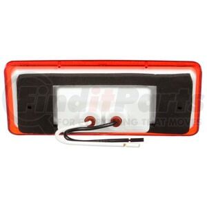 Truck-Lite 25250R Marker Light 25 Series, LED, Red Rectangular, 3 Diode, Marker Clearance Light, P2, 2 Screw Surface Mount,