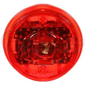 30375R by TRUCK-LITE - 30 Series, Low Profile, LED, Red Round, 8 Diode, Marker Clearance Light, PC, Fit 'N Forget M/C, 12V