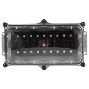 Truck-Lite 50600 Junction Box Super 50, 12 - Port, 16 Terminal, Grey/Clear Plastic, Surface Mount, Junction Box, Kit