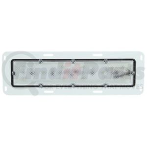 Truck-Lite 80251C Dome Light 80 Series Dome Light - LED, 10 Diode, Rectangular Clear Lens, White 8 Screw Bracket Mount, 12V