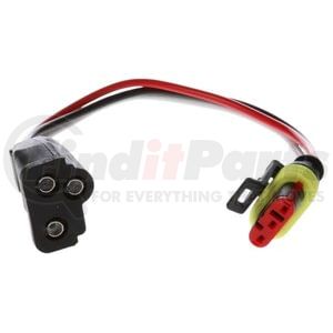 94706 by TRUCK-LITE - Brake / Tail / Turn Signal Light Plug - 16 Gauge GPT Wire, Stop/Turn/Tail Function, 8.0 in. Length