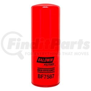 BF7587 by BALDWIN - Fuel Filter - High Efficiency Fuel Spin-on, Can be used with FB46185 Base