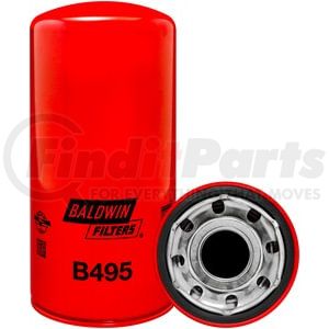 B495 by BALDWIN - Engine Oil Filter - Full-Flow Lube Spin-On used for Detroit Diesel Engines