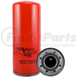 Baldwin BD7309 Engine Oil Filter Engine Oil Filter - High Velocity Dual-Flow Lube Spin-on, Venturi-Type Cone