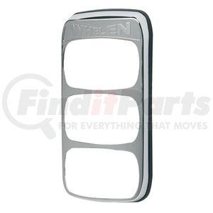M6FCV3 by WHELEN ENGINEERING - Brake / Tail / Turn Signal Light - 3-Light Vertical Flange - Chrome (M6 Series)