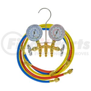 Omega Environmental Technologies MT0417 A/C Repair Tool R12 BRASS GAUGE SET W 72" HOSES