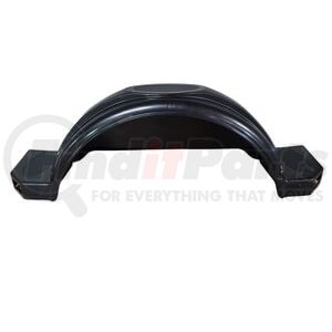 250-023725-12 by EZ LOADER - 2-Step Fender without Cutouts, Black, Plastic, 42 in. Length, for Single Axle Trailers with 13" Trailer Tires