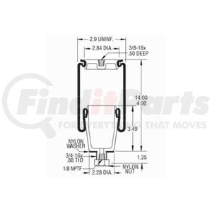 W023587036 by FIRESTONE - 70MM 1/8NPTF NW