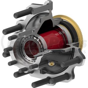 ConMet 10119618 Wheel Hub Drum Brake and Hub Assembly - Preset, 190 Drive, Iron Hub, 3.97 in. Stud, Aluminum Wheels