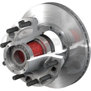 ConMet 10083392 Disc Brake Rotor and Hub Assembly Disc Brake Rotor and Hub Assembly - Flat Rotor, Aluminum Hub, 3.44 in.