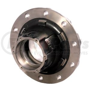 Webb 1020P Hub Assembly 10-Stud Trailer Axle Wheel Hub, 11.25" Bolt Circle, Outboard Drum, Dual Wheel Mount