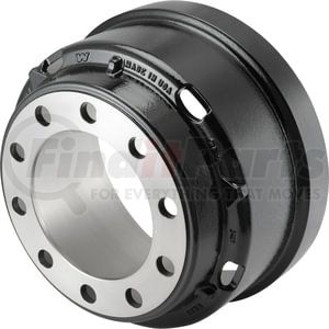 56864B by WEBB - Brake Drum - Outboard Mount, 16.5 x 7 Inch, 10 Hole, 104 lbs