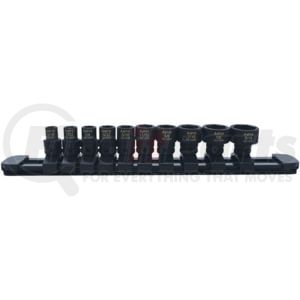 Astro Pneumatic 78110 Astro Pneumatic 10-Piece 1/4? Drive Low Profile Nano Impact Sockets &hyphen; SAE