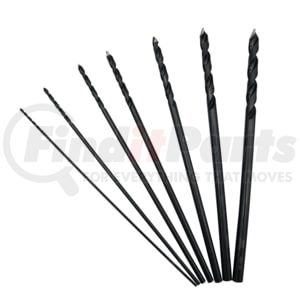 Astro Pneumatic TS7 Drill Bit Set 7-Piece 12" Aircraft Length M2 HSS TurboStep Drill Bit Set, 1/8" to 1/2" by 1/16"