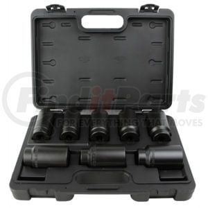 Cal-Van Tools 966 Axle Nut Socket Set 8 -Piece 1/2" Drive 6-Point Axle Nut Socket Set, Deep Alloy 29mm-39mm Hub Remover Kit