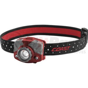 Coast 20618 FL75R Rechargeable Headlamp, Red