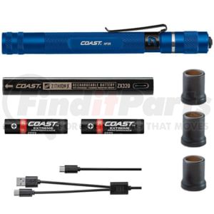 Coast 21518 HP3R Rechargeable Focusing Penlight, Blue