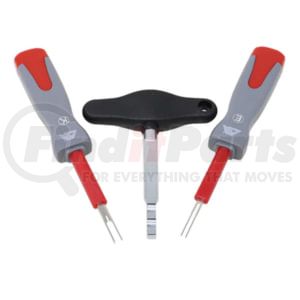 CTA Tools 9814 Wiring Connector Terminal Tool 3-Piece Terminal Tool Kit Electronic Connector Remover for Porsche