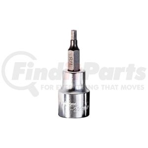 K-Tool International 22904 Socket Driver Bit 1/8 in. x 3/8 in. Drive SAE Hex Bit Socket in Heat-Treated Chrome Vanadium