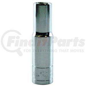 K-Tool International 27209 Socket 9 mm x 3/8 in. Drive 6-Point Metric Deep Socket, Heat-Treated Chrome Vanadium Steel