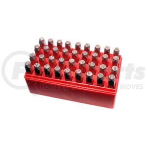 K-Tool International 73400 Stencil Number Set 3/16 in. Letter and Number Steel Stamp Set, 36 Punches with Storage Case for