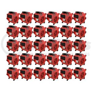 K-Tool International 77700-PL30 Shop Fan Pallet of 30 Workforce Blowers, 1,200 CFM and 300 Watt, Three-Speed for Drying and