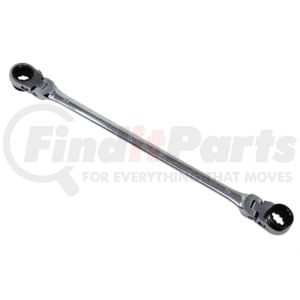 K-Tool International XDDB24X25 Wrench 24 mm x 25 mm 90-Tooth Reversible Double-Box Ratcheting Wrench, Extra-Long Flexible