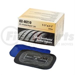 Kex Tire Repair KX-MX10 Tire Repair Kit 1.87 Inch x 2.87 Inch Center Over Injury Automotive Vulcanized Radial Tire Repair