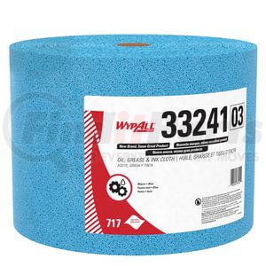 Kimberly-Clark 33241 WypAll Oil & Grease Cloths Wipers, Blue