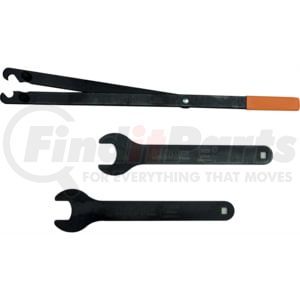 Lang 3472 3-pc. Fan Clutch Wrench Set- 40mm, 36mm, Pulley Holder