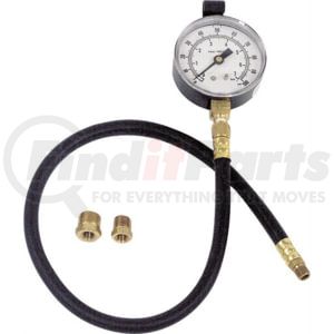 Lang TU-12C Engine Oil Pressure Tester Kit Engine Oil Pressure Tester with 2-1/2" Dual Scale Gauge, 0-100 PSI
