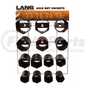 Lang 1290 14-Piece Axle Nut Display