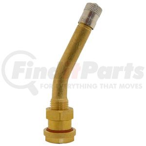 Dill Air Controls V3-205-250 Brass Sheet 27 Degree Bend 0.390 Valve Hole Brass Viton O Ring Clamp In Truck Valve Stem