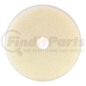 Dynabrade 79704 Buffing Wheel 6-1/2 Inch Dynacut White Foam Flat Face Cutting Pad, Hook and Loop