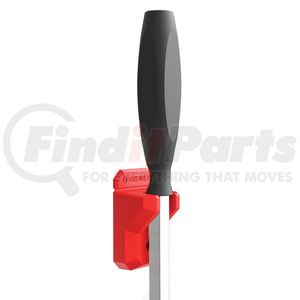 E-Z Red EZPB1-R Pry Bar Single Slot Red Non Marring TPEE Magnetic Pry Bar Holder with Peg Board Holes