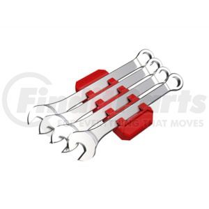 FWR4-R by E-Z RED - 4-Pc Magnetic Flexible Wrench Holder, Red