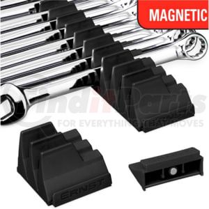 Ernst 5411M Wrench Rack 40 Tool Capacity Black Magnetic Base Upright Modular Wrench Pro Drawer Rack