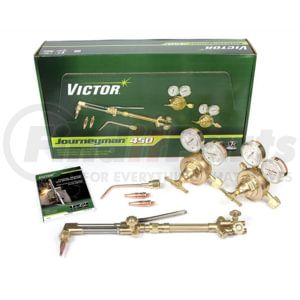 Firepower 0384-0807 Victor Journeyman 450 Heavy Duty Cutting System, Acetylene Gas Service, SR460-510 Fuel Gas Regulator