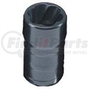 LTI Tools 4515 Wheel Lug Nut Removal Kit 15 mm 3/8 In. Drive Deep Well Helical Internal Flute Twist Socket Extractor