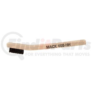 Mack Brush 468-HH Mack Brushes 468/HH 468 Series Welder Mini Scratch Brush, 7-3/4 in OAL, Horsehair, Wood Handle