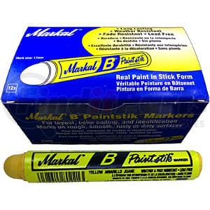 Markal 080221 Paintstik B, Yellow Solid Paint Marker (12/box, 144/cs)