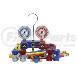 Mastercool 89661-AYF Manifold Pressure Gauge Professional-Grade Aluminum 2-Way Manifold Gauge Set for R1234yf and R134a